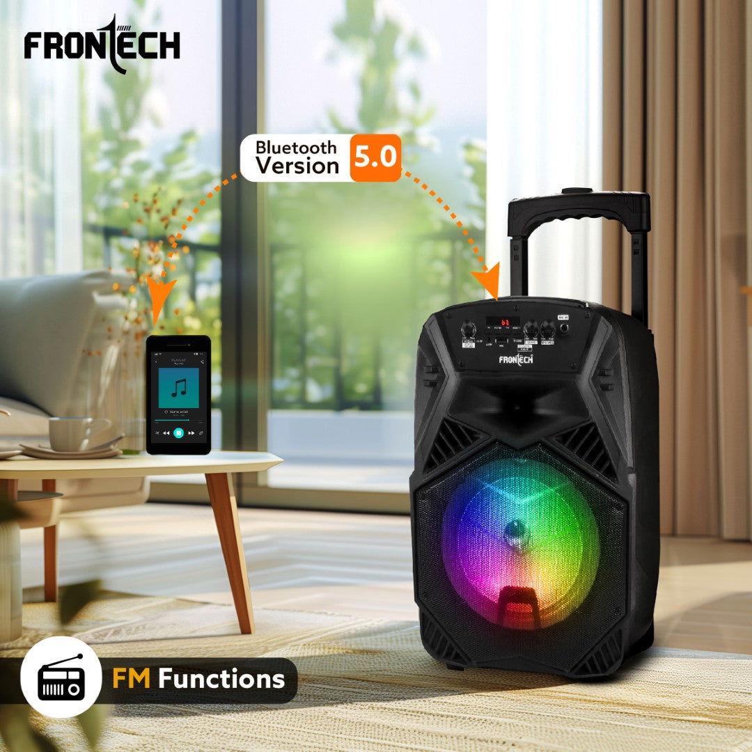 Frontech Wireless Bluetooth Trolley Speaker (SW-0209) Frontech Wireless Bluetooth Trolley Speaker (SW-0209)